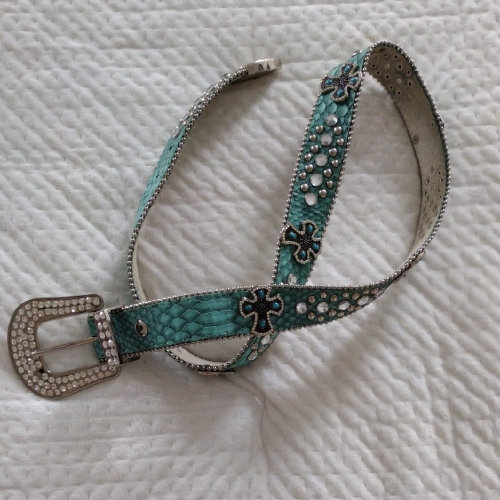 Turquoise Embellished Belt